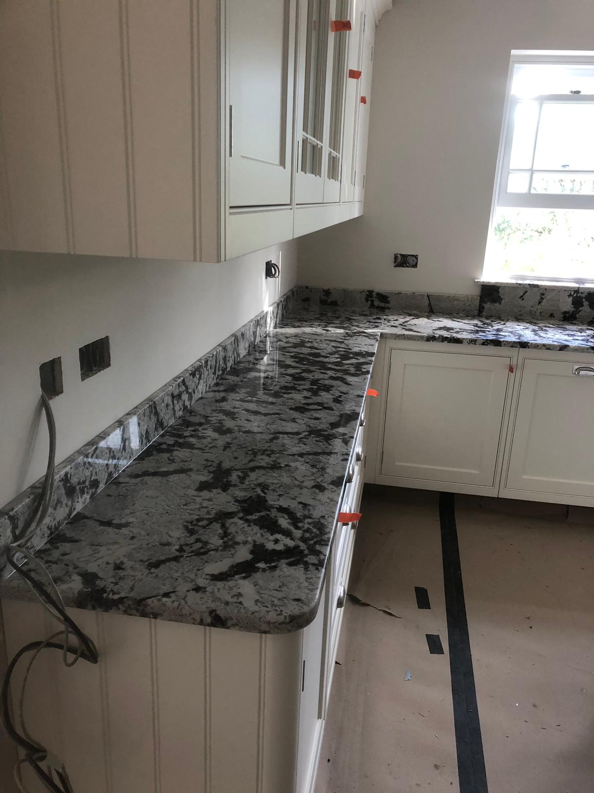 Mm Splendour White Granite Kitchen Installation Medusa Stone