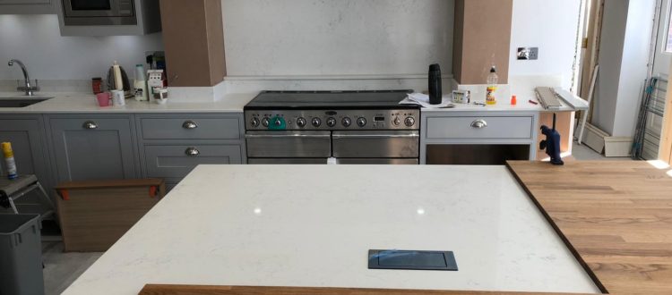 20mm Bianco Carrara Kitchen Installation