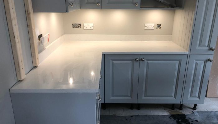 30mm Bianco Carrara for Hutton Kitchen Centre